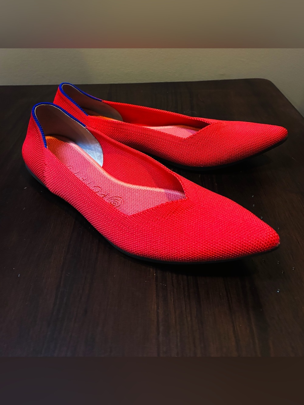 Rothy’s The Point Flats, Red, size 8.5